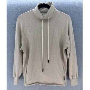 Varley Women's sz XS Atlas Cotton Jersey Pullover Sand Luxury Comfort Athleisure